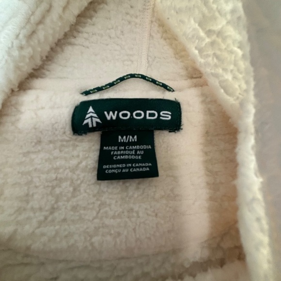 Almost new condition super soft Woods Copeland polar fleece cowl neck size M - Picture 9 of 11